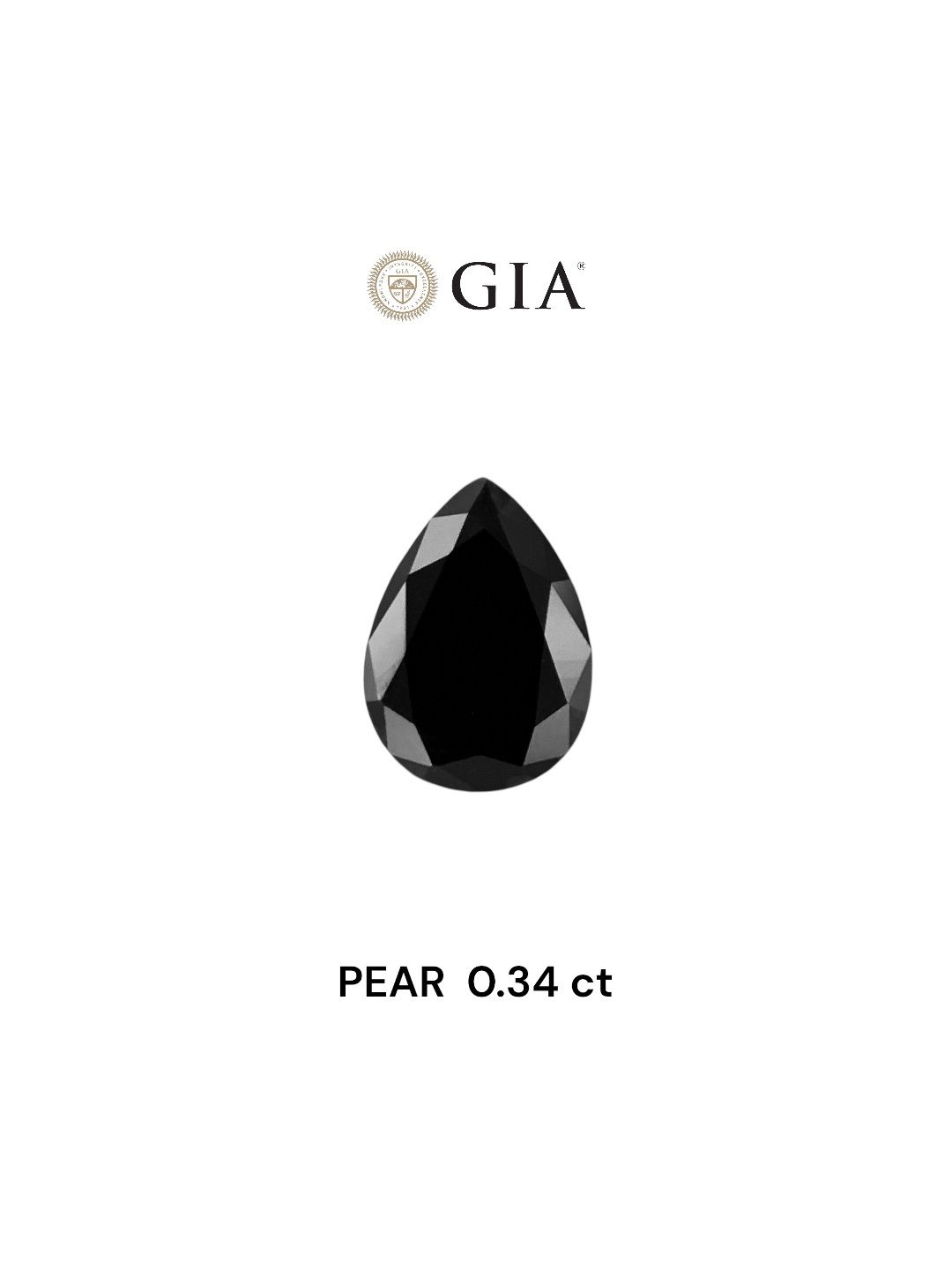 0.34 ct Pear diamond