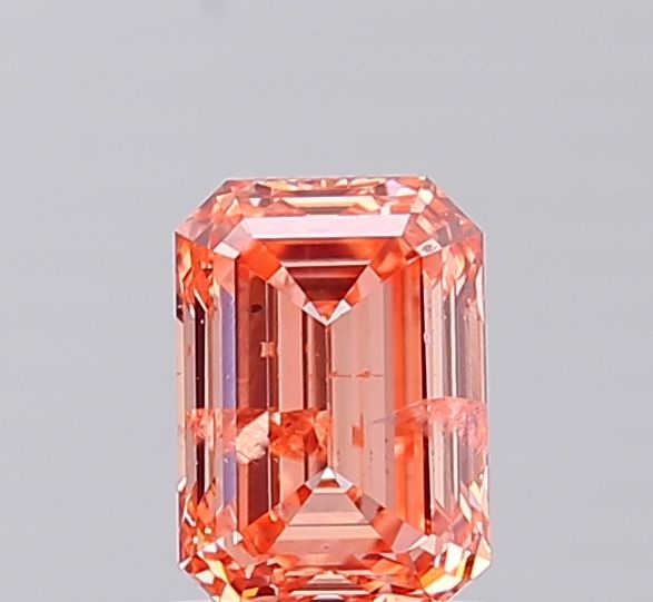 1.01 CT Fancy Vivid Pinkish Orange EMERALD