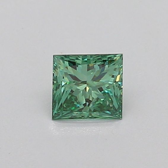 0.31 CT Fancy Vivid Green PRINCESS