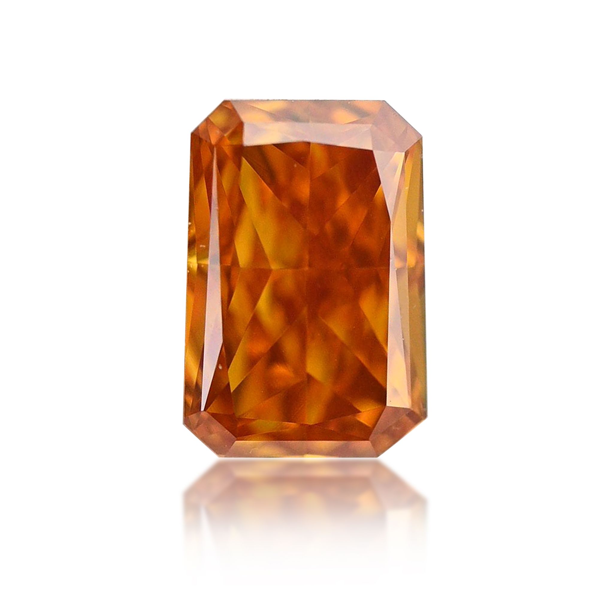 Diament 0.2 ct Fancy Deep Yellowish Orange/VS1