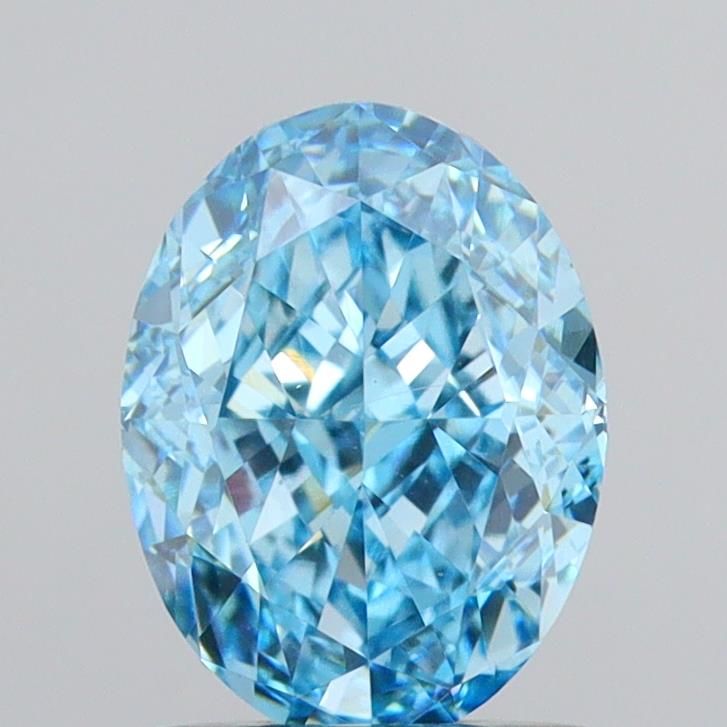 1.5 CT Fancy Vivid Blue OVAL