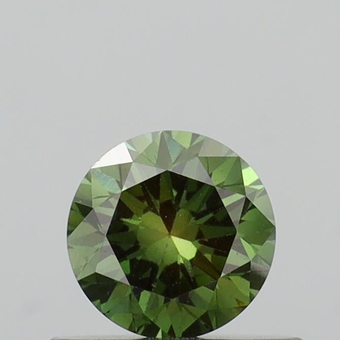 0.42 CT Fancy Vivid Green ROUND