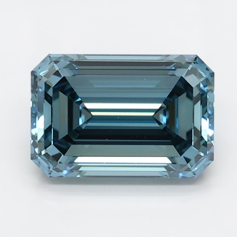 1.71 CT Fancy Vivid Blue EMERALD