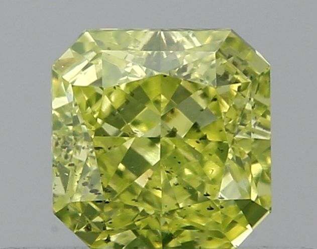 Diament 0.41 ct Fancy Intense Greenish Yellow/SI2