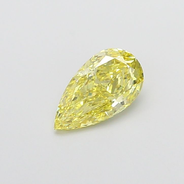 0.91 CT Fancy Intense Yellow PEAR