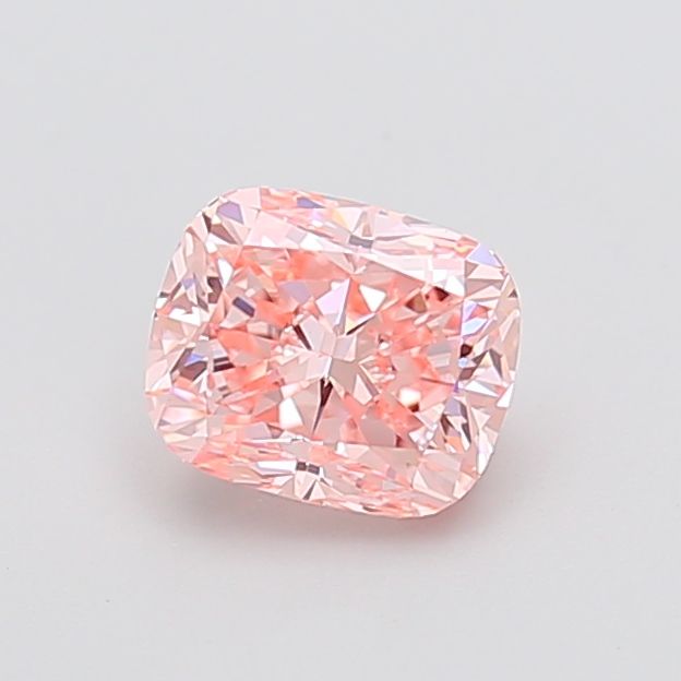 1.52 CT Fancy Vivid Pink CUSHION MODIFIED