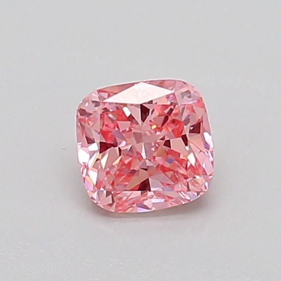 0.44 CT Fancy Vivid Pink CUSHION MODIFIED