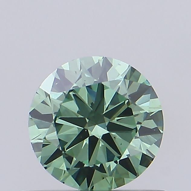 0.59 CT Fancy Vivid Green ROUND