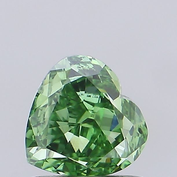 1.04 CT Fancy Vivid Green HEART