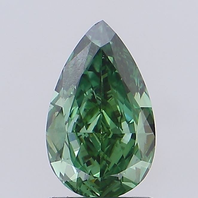1.44 CT Fancy Vivid Green PEAR