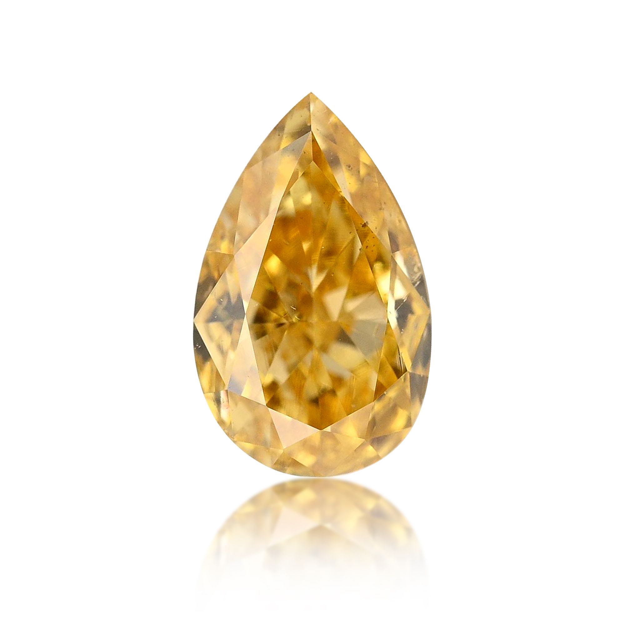 Diament 0.26 ct Fancy Intense Orange Yellow/SI2