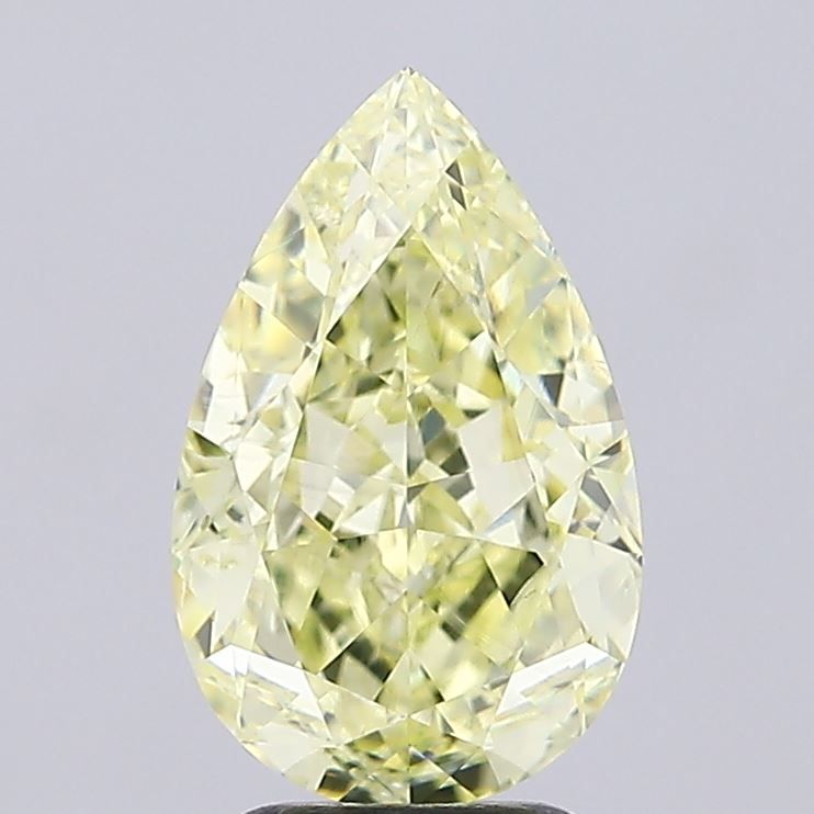 Diament 4.02 ct Fancy Light Yellow/SI2