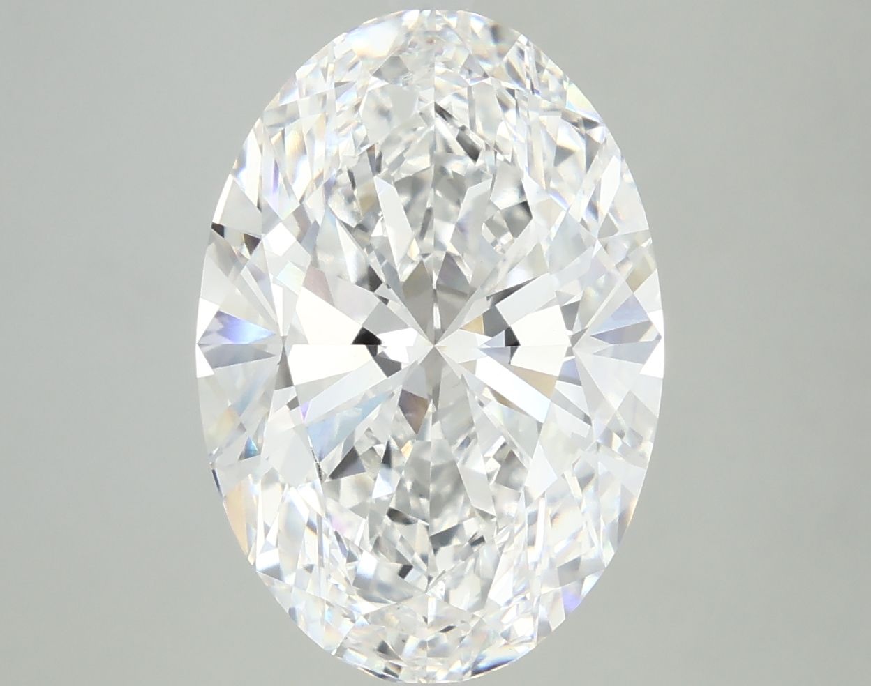 7.03 ct. oval Lab Grown Diamond front image