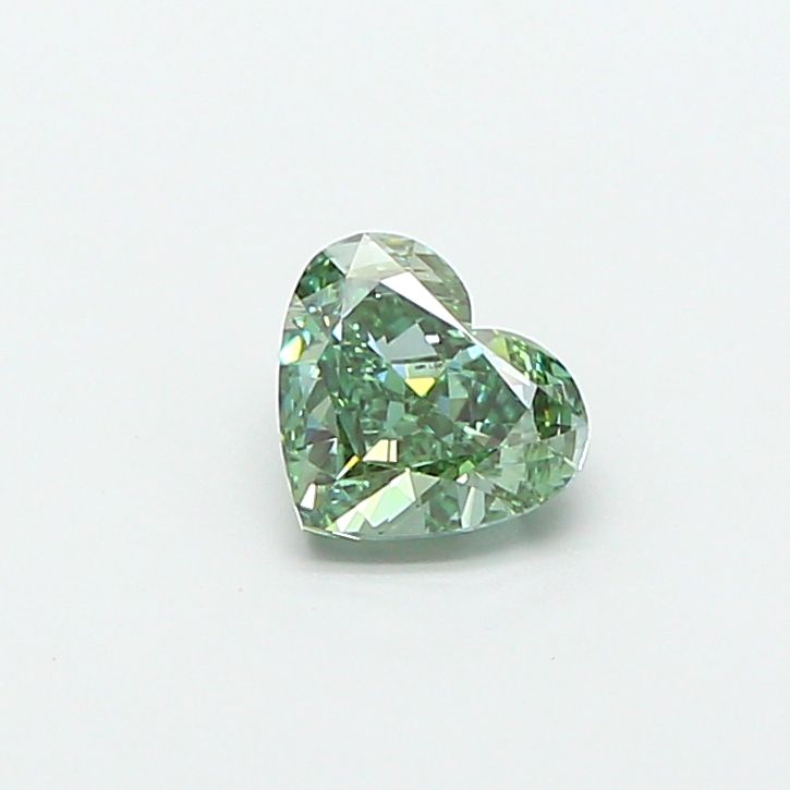 1.07 CT Fancy Vivid Green HEART
