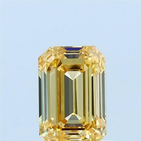 0.71 CT Fancy Intense Yellow EMERALD