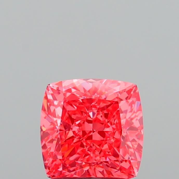1.59 CT Fancy Vivid Pink CUSHION MODIFIED