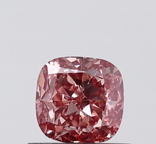0.61 CT Fancy Vivid Pink CUSHION MODIFIED