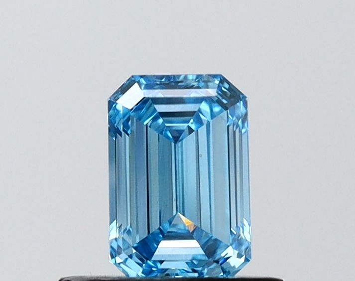 0.71 CT Fancy Vivid Blue EMERALD
