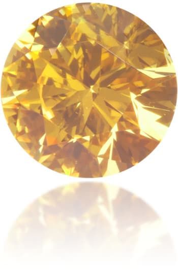 Diament 0.36 ct Fancy Intense Orange/VVS2