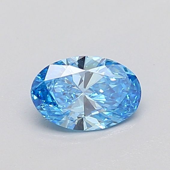 0.38 CT Fancy Vivid Blue OVAL