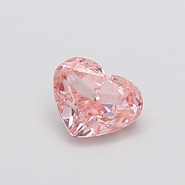 0.91 CT Fancy Intense Pink HEART