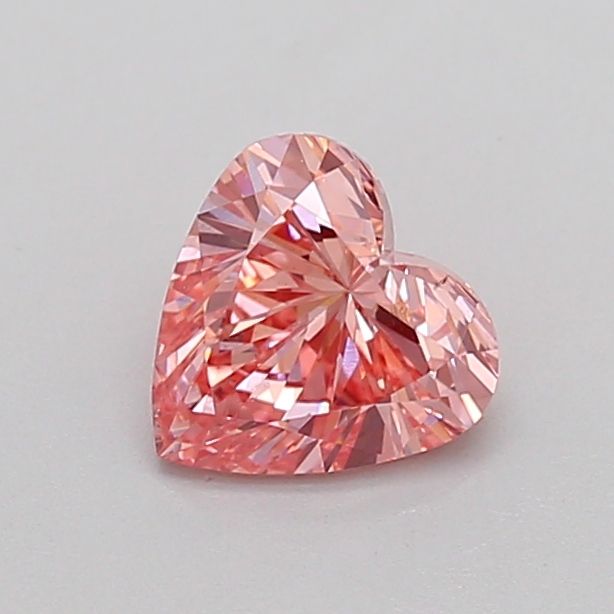0.7 CT Fancy Vivid Pink HEART