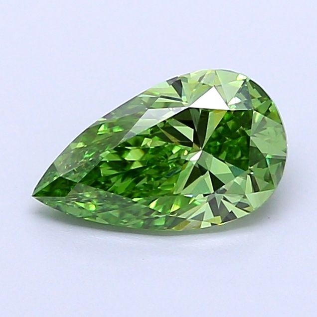 1.06 CT Fancy Vivid Green PEAR