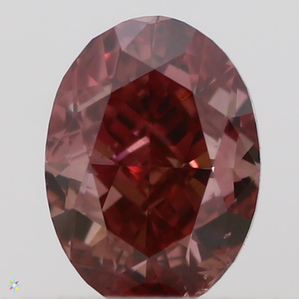 Diament 0.25 ct Fancy Deep Orangey Pink/SI2