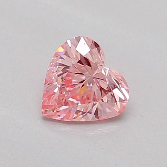 0.21 CT Fancy Vivid Pink HEART