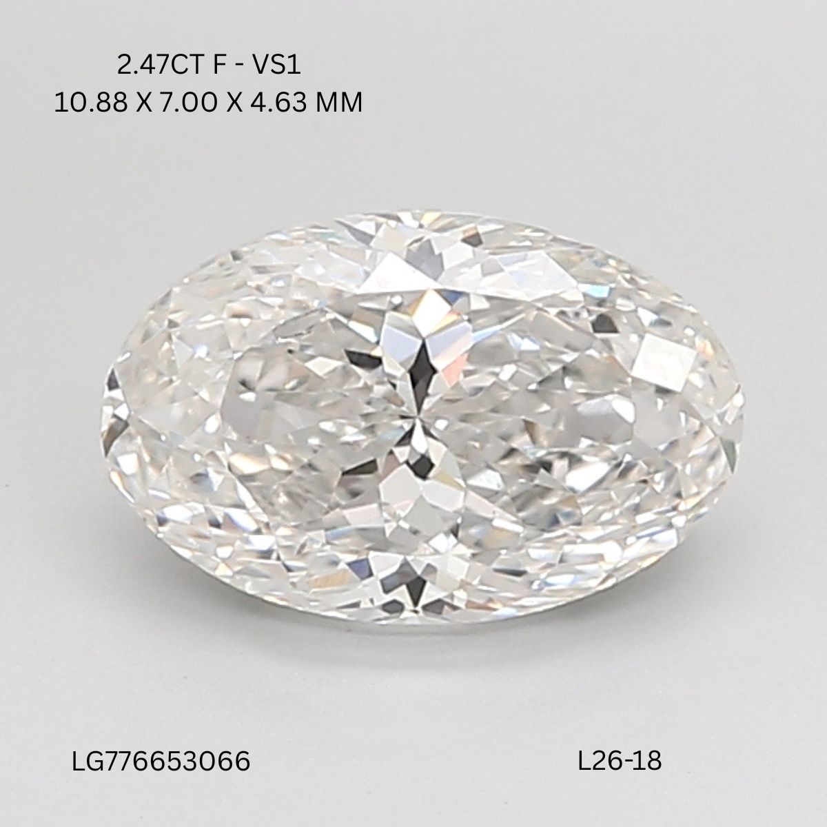 2.47 ct Oval diamond