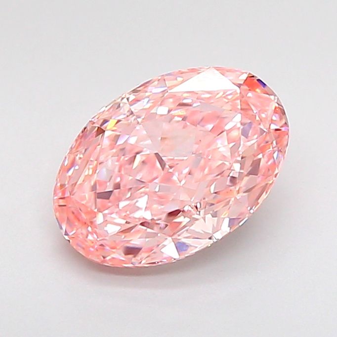1.43 CT Fancy Vivid Pink OVAL