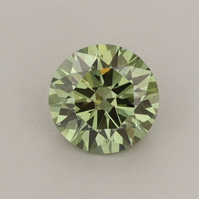 0.56 CT Fancy Vivid Green ROUND