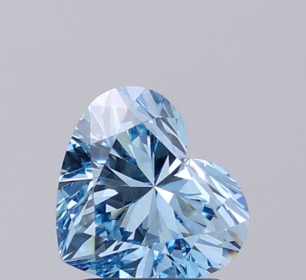 1.54 CT Fancy Vivid Blue HEART