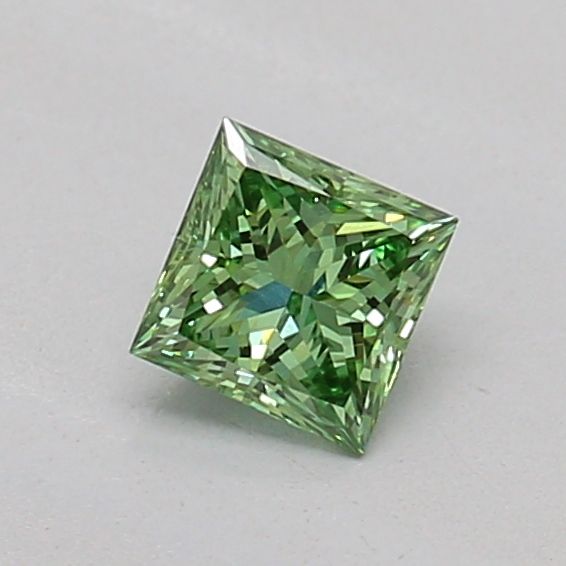 0.22 CT Fancy Vivid Green PRINCESS
