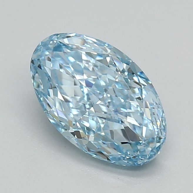 0.97 CT Fancy Vivid Blue OVAL
