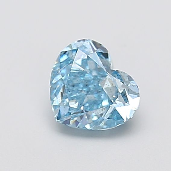 1.21 CT Fancy Vivid Blue HEART