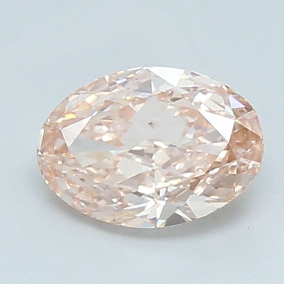 1.51 CT Fancy Intense Orangey Pink OVAL