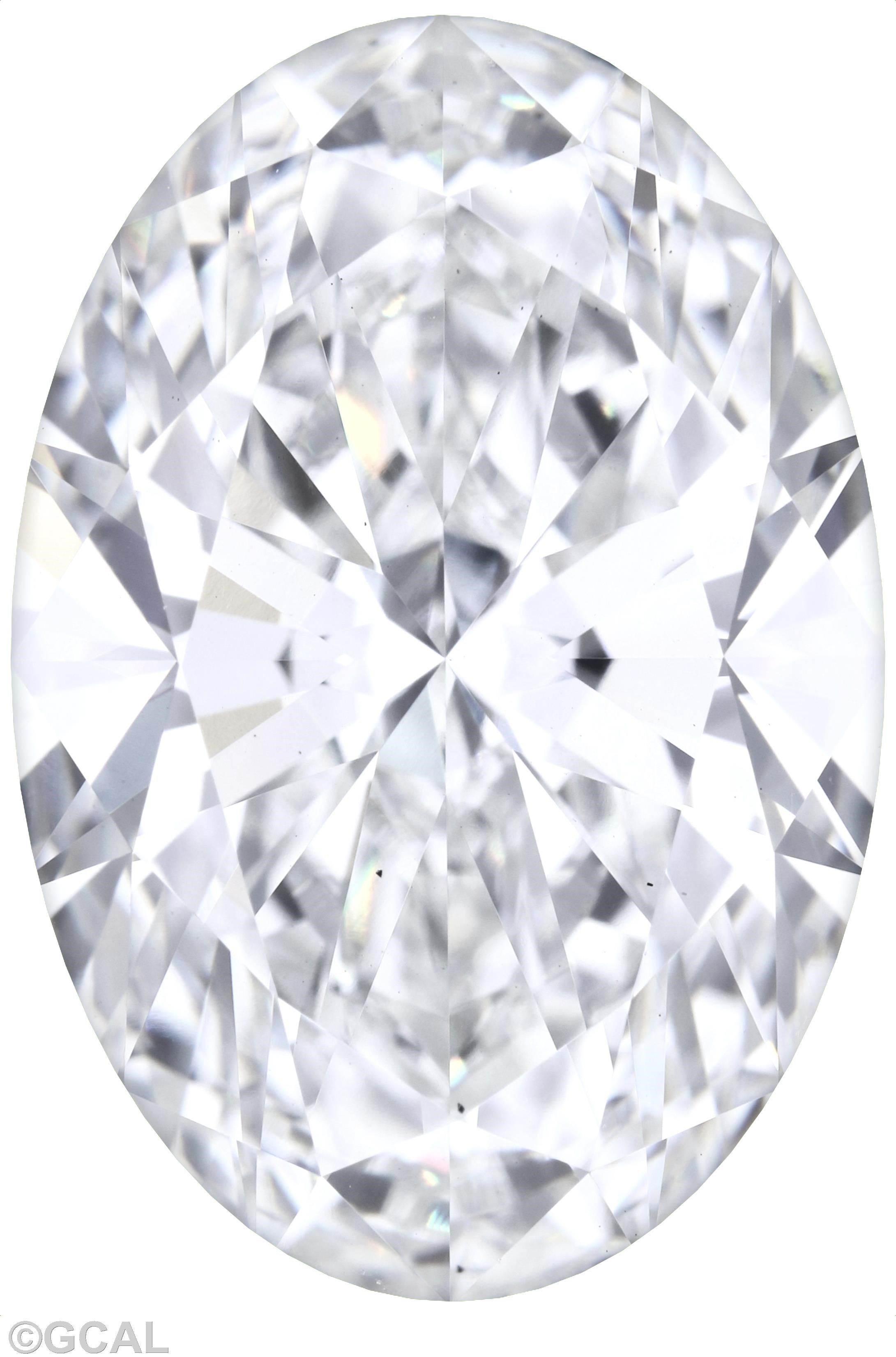 5.76 ct. oval Lab Grown Diamond front image