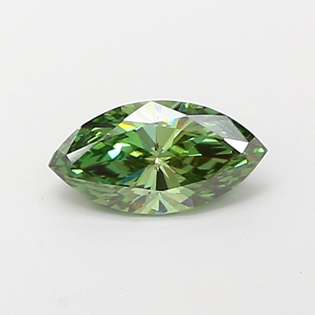 0.64 CT Fancy Vivid Green MARQUISE