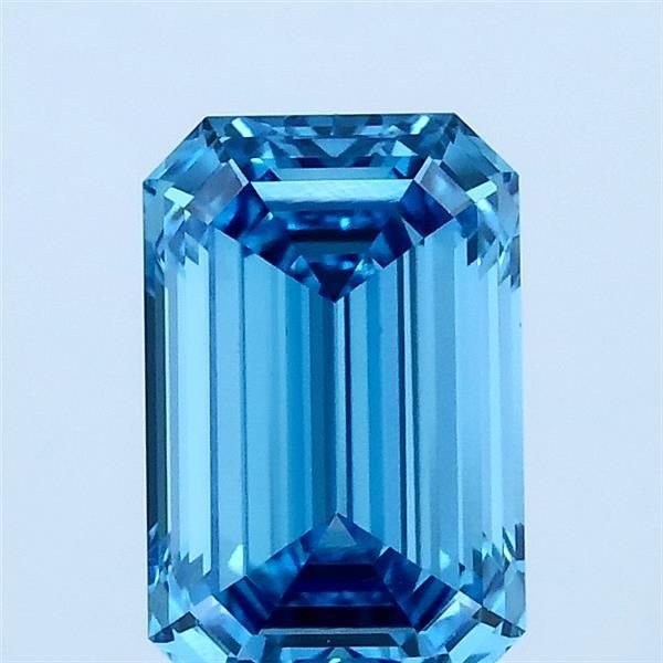 1.5 CT Fancy Vivid Blue EMERALD