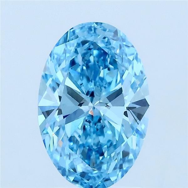 1.5 CT Fancy Vivid Blue OVAL