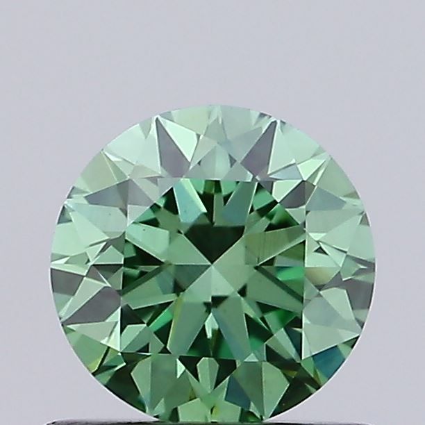 0.7 CT Fancy Vivid Green ROUND