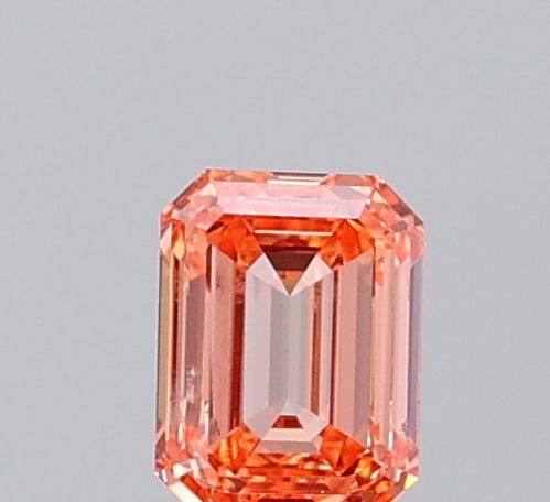 0.49 CT Fancy Vivid Pink Orange EMERALD