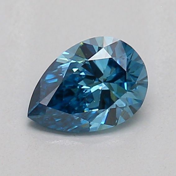 0.31 CT Fancy Vivid Blue PEAR