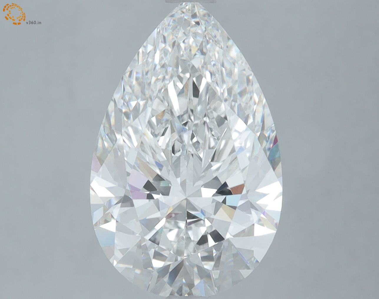 4.09 ct. pear Lab Grown Diamond front image