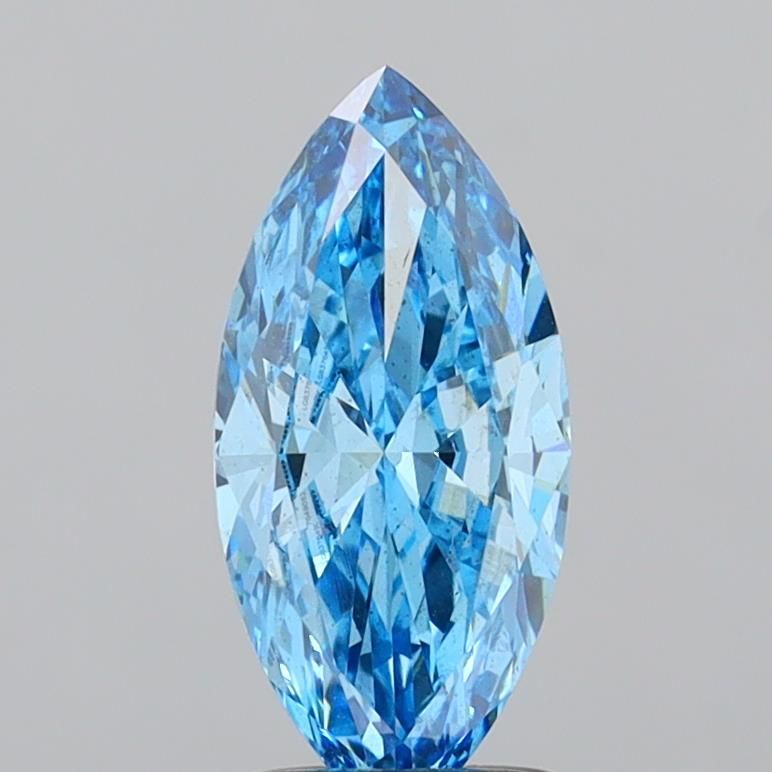 1.5 CT Fancy Vivid Blue MARQUISE
