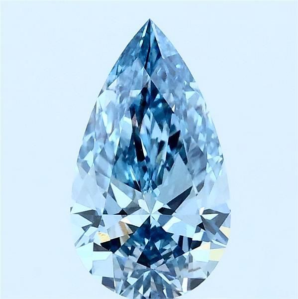 1.01 CT Fancy Vivid Blue PEAR