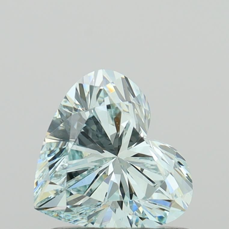 0.87 CT Fancy Blue HEART