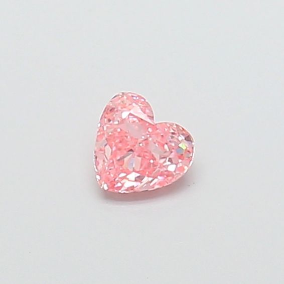 0.39 CT Fancy Vivid Pink HEART