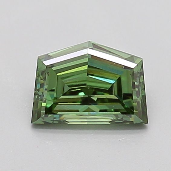 0.72 CT Fancy Vivid Green PENTAGONAL